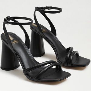 Women’s Sam Edelman Black Strappy Heeled Dress Sandals